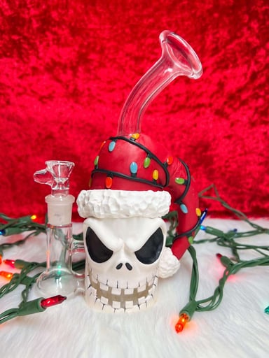 Preview pic of Lolos Mojo X Daft Glass Christmas Jack Water Pipe