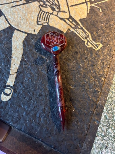 Preview pic of Red Elvis sandblasted dabber
