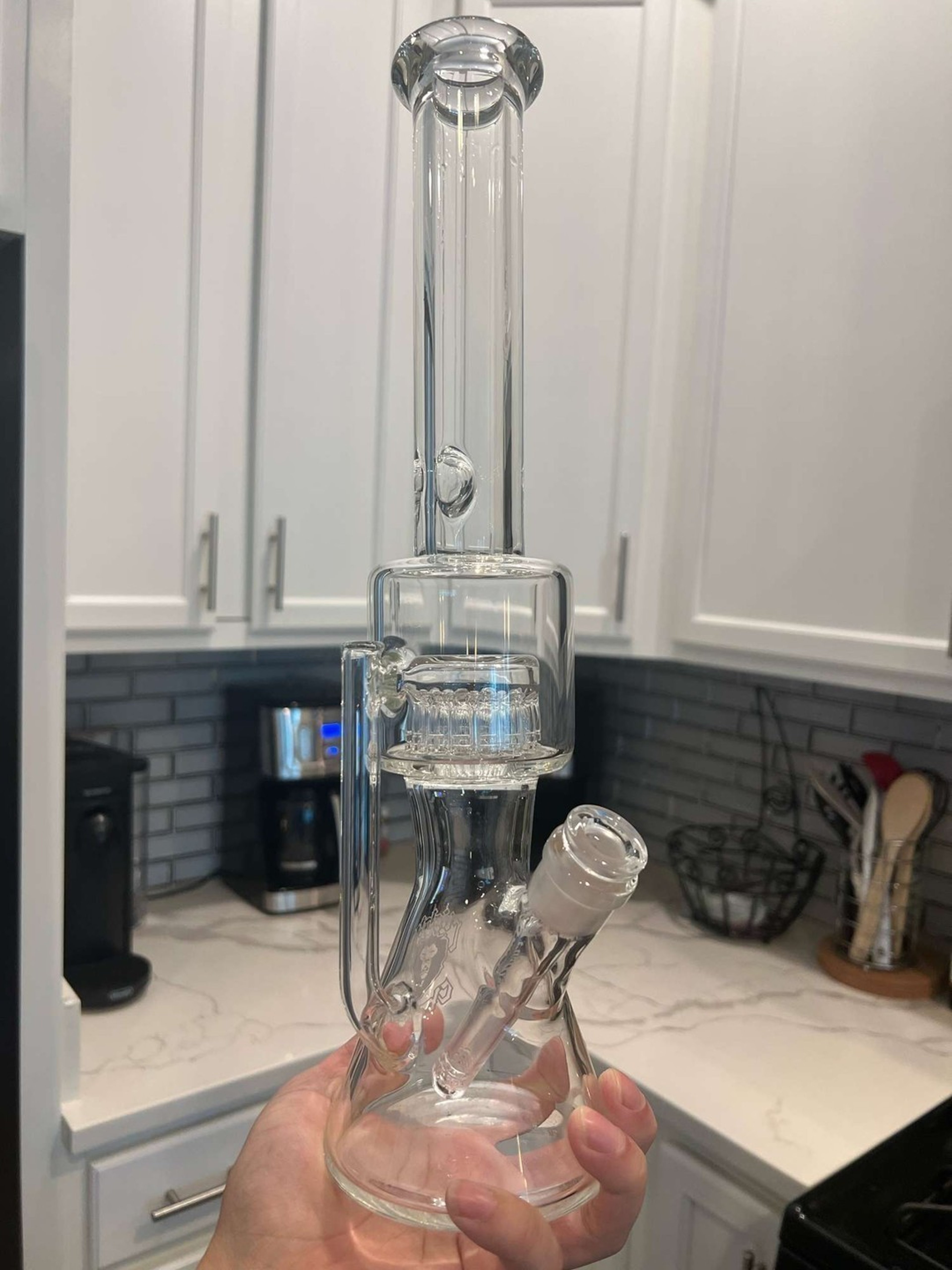 PRICE DROP Mighty Chalice Prototype Beaker Tree Recycler Clear image 0
