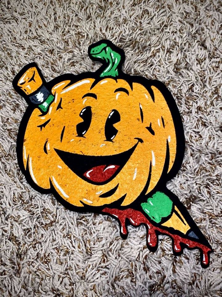 Sherbet Pumpkin Pencil Moodmat Signed Image