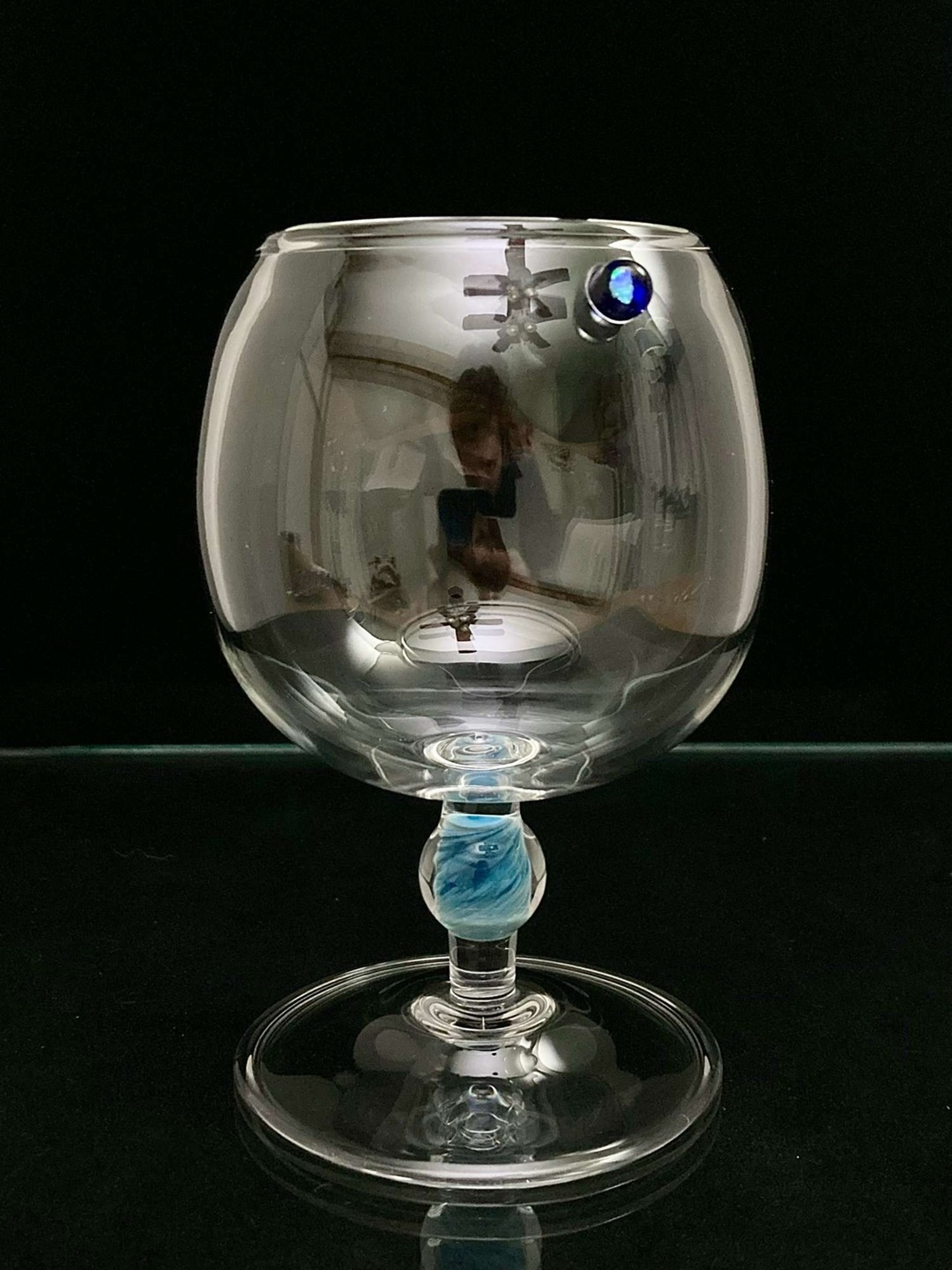 CrazyDiamondGlass Goblet with Opal image 0