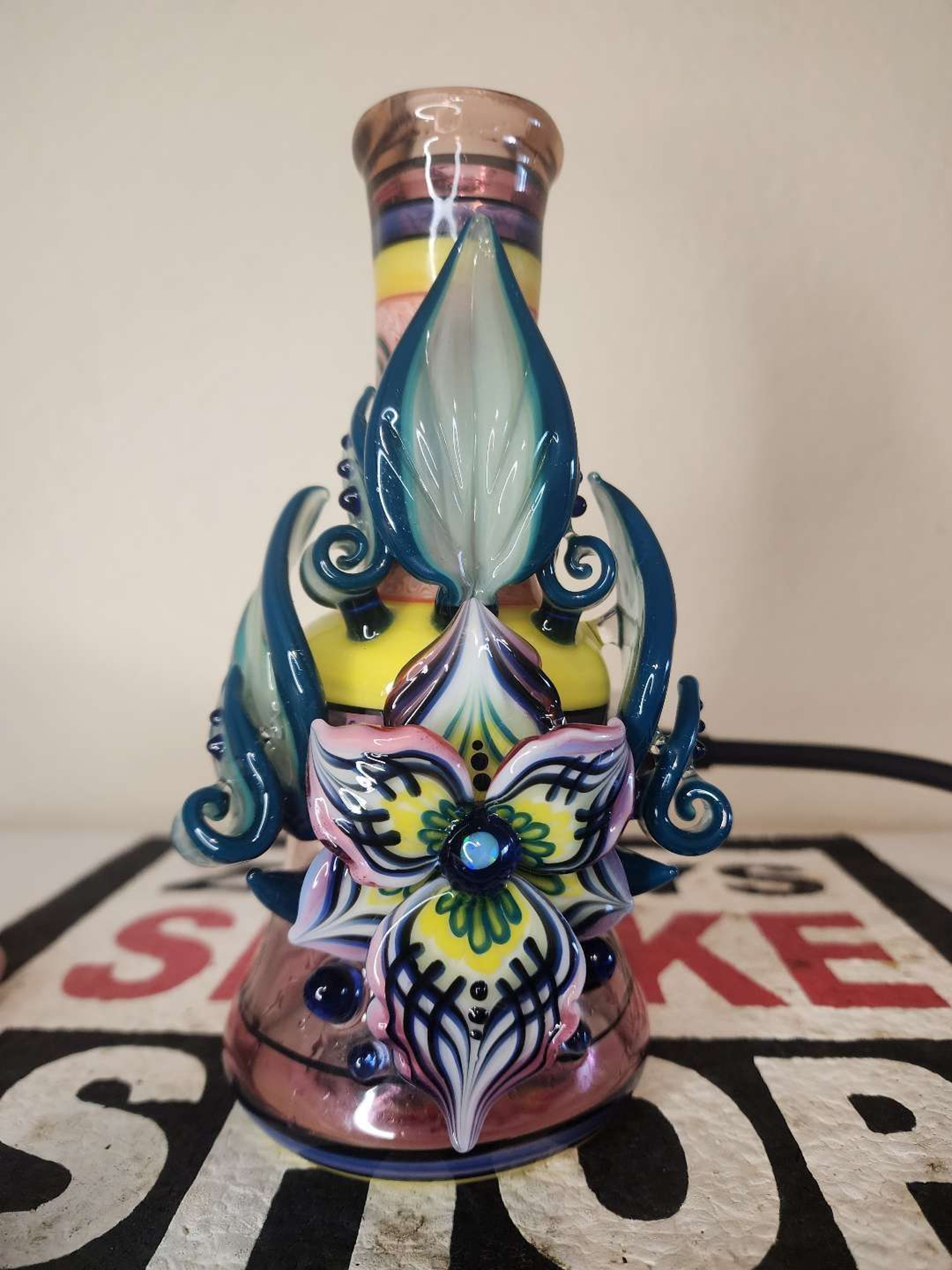 Blossom Glass Jammer with Bubblecap image 0