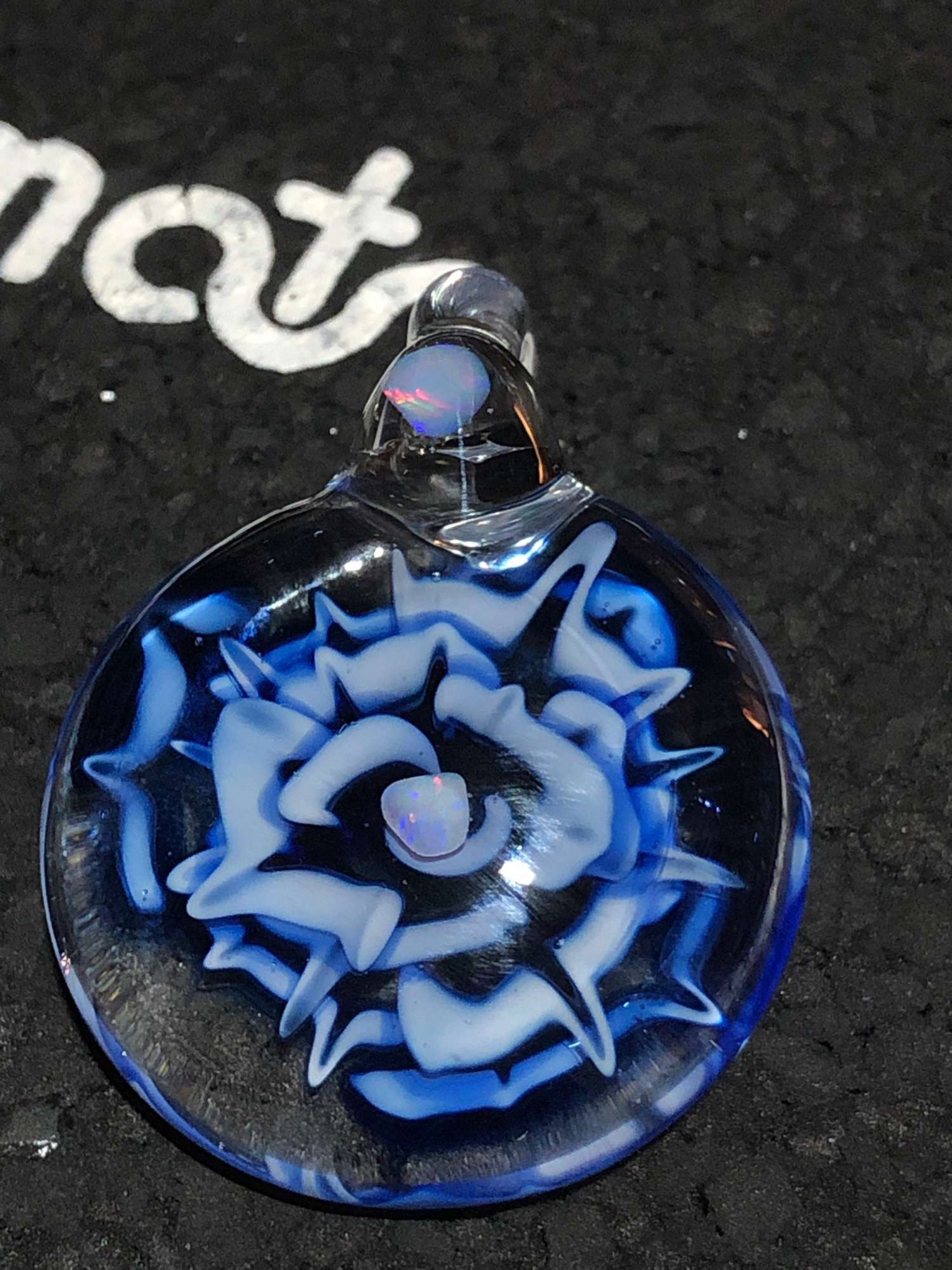 Preview pic of Cobalt Flower Pendant