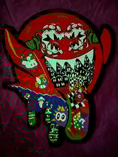 Preview pic of Red buu V3 moodmat New UV/glow