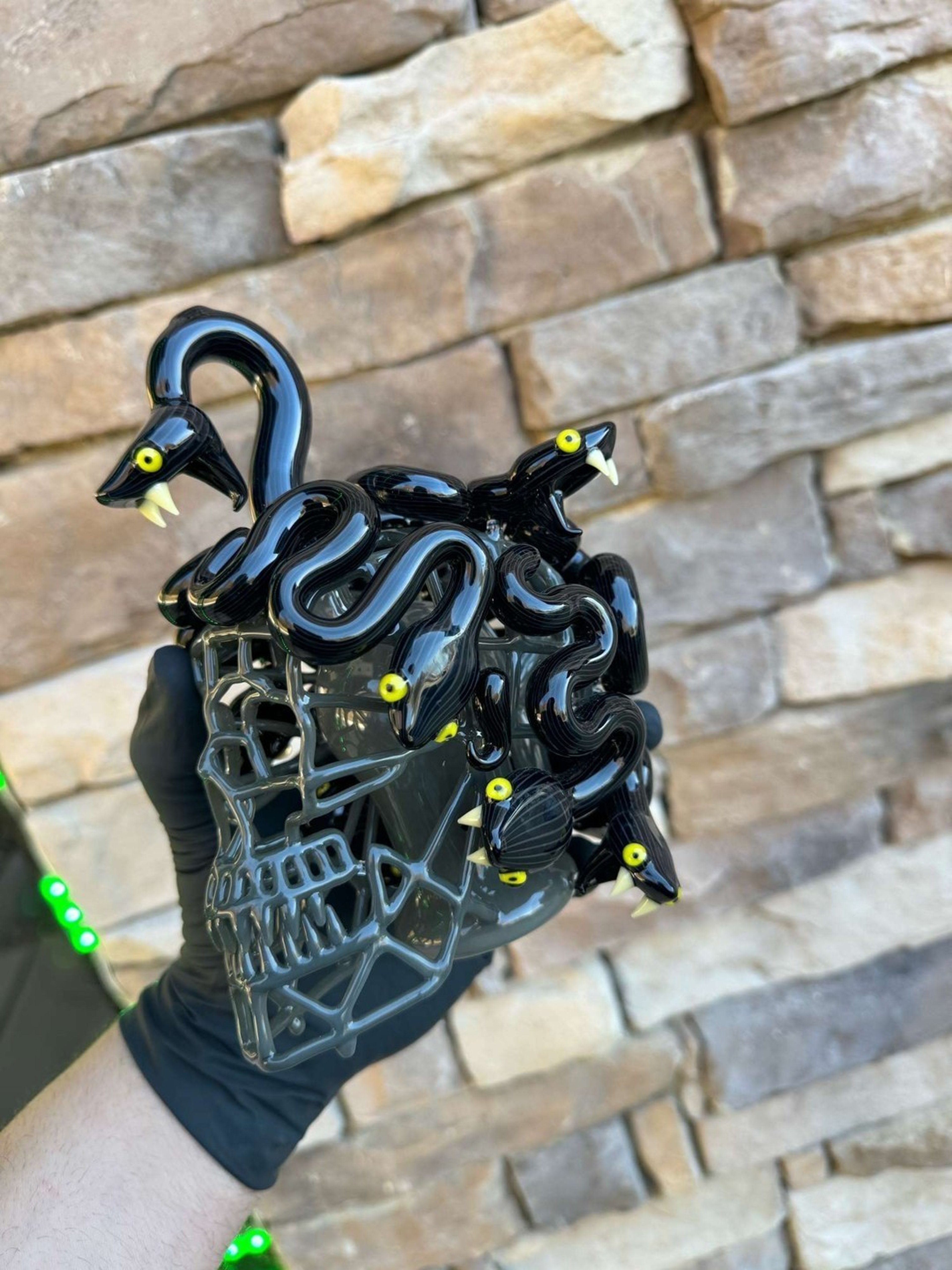 Nikocrayx kidglass colab helmet Medusa head looking for trades image 0