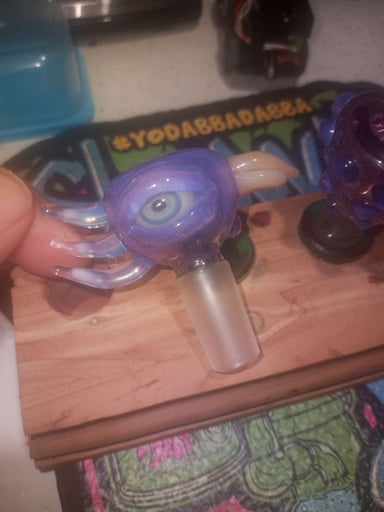 Preview pic of Purple bird slide/bowl