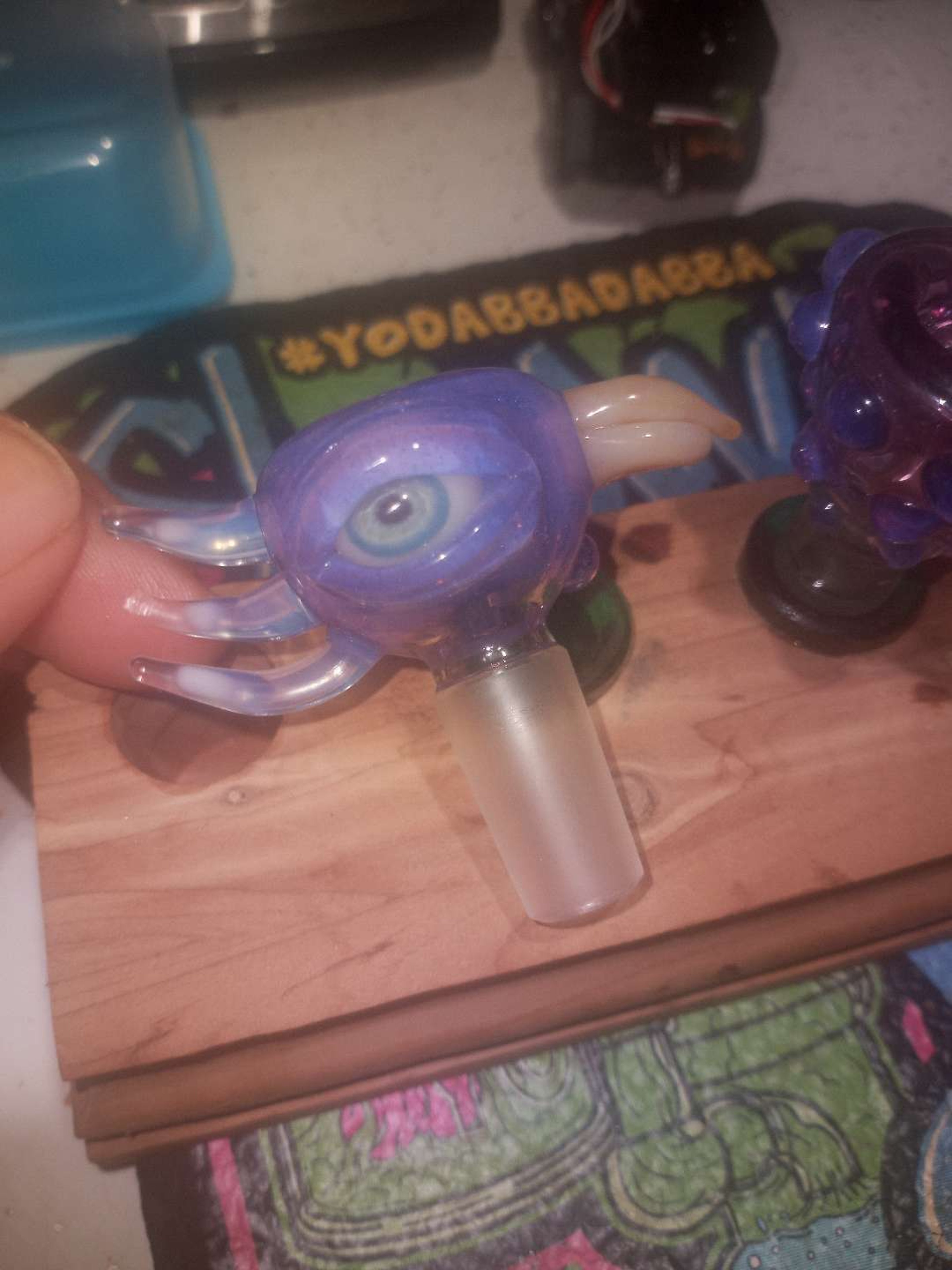 Preview pic of Purple bird slide/bowl