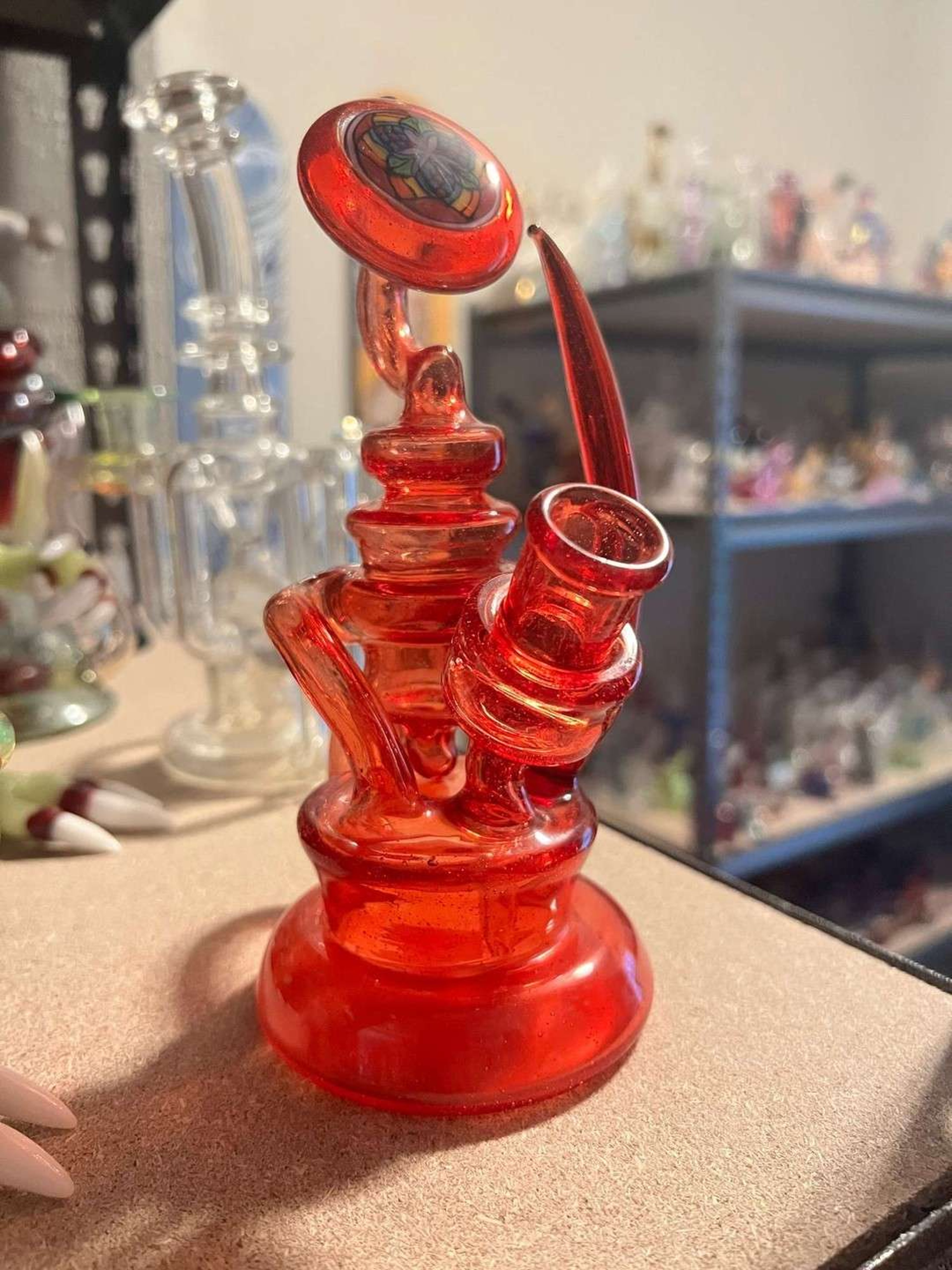 Red Spiked Recycler image 0