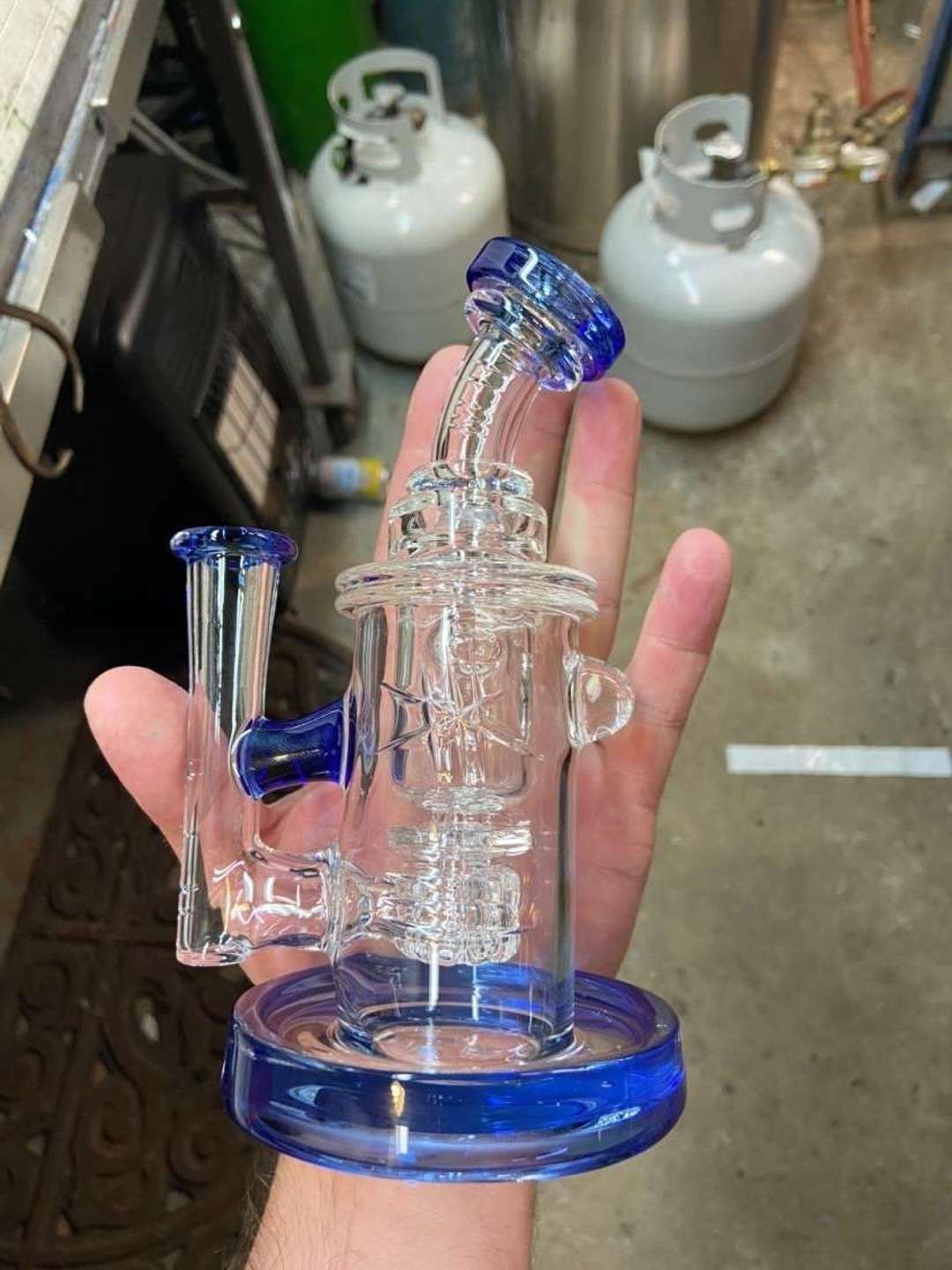 Blue/Clear Klein Recycler by Bronx image 0