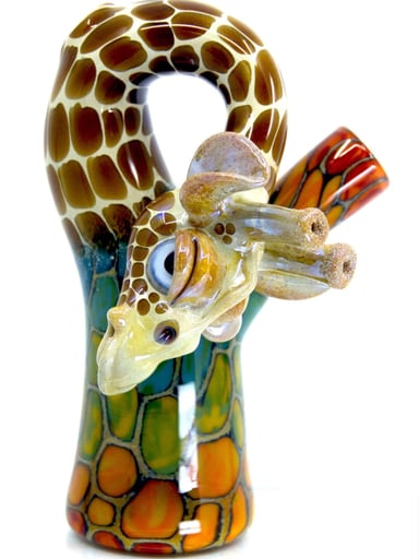 Preview pic of Terrazzo Bentneck Giraffe by Matt Robertson X Icke Glass 
