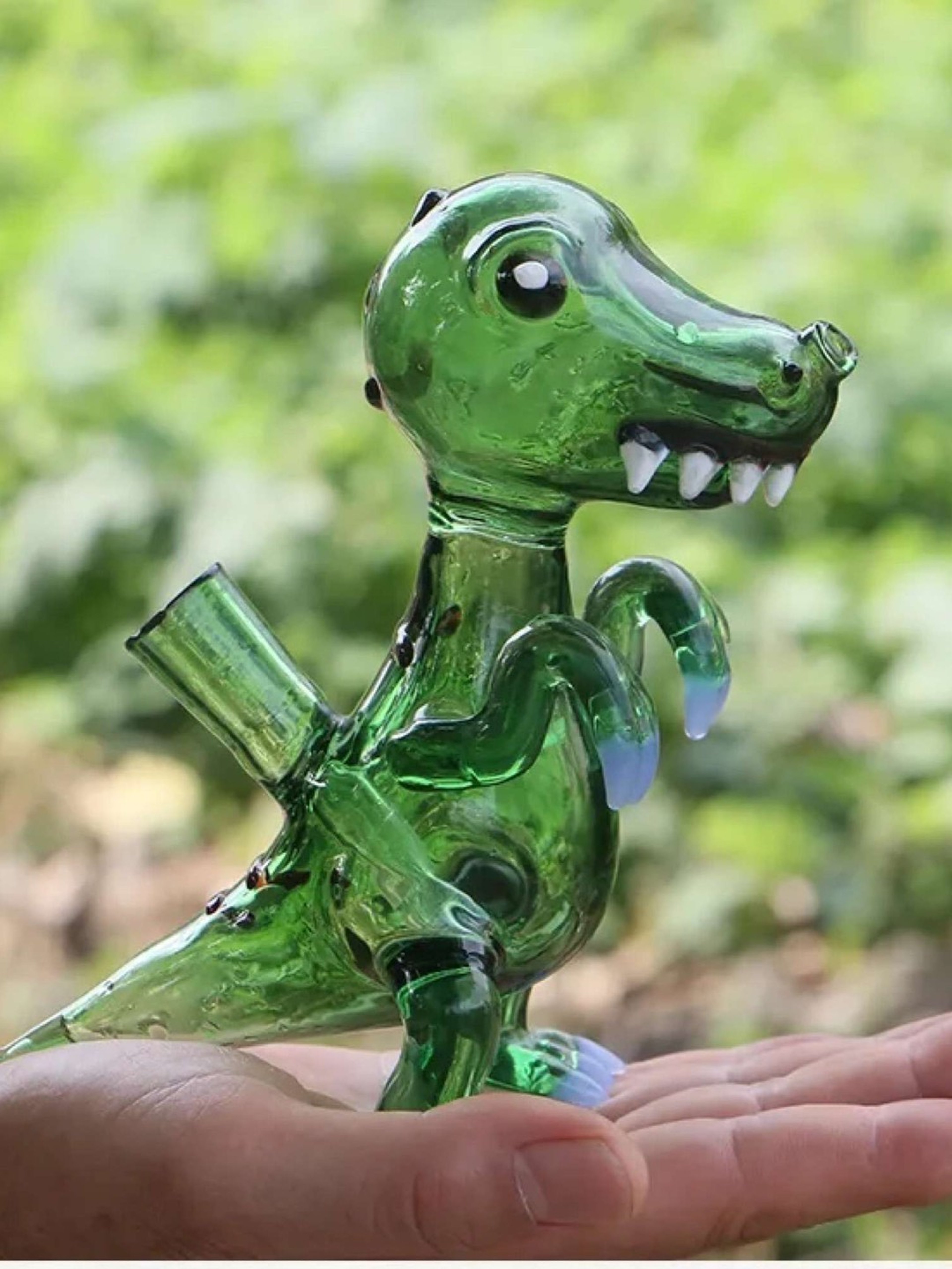 Green Jurassic Dino Bong image 0