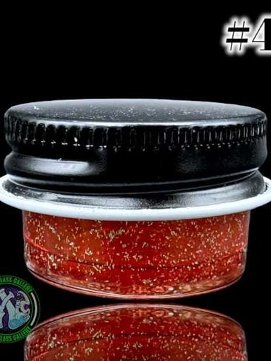 Preview pic of Empty 1 Glass - Micro Baller Jar #45 (Red - Dichro)