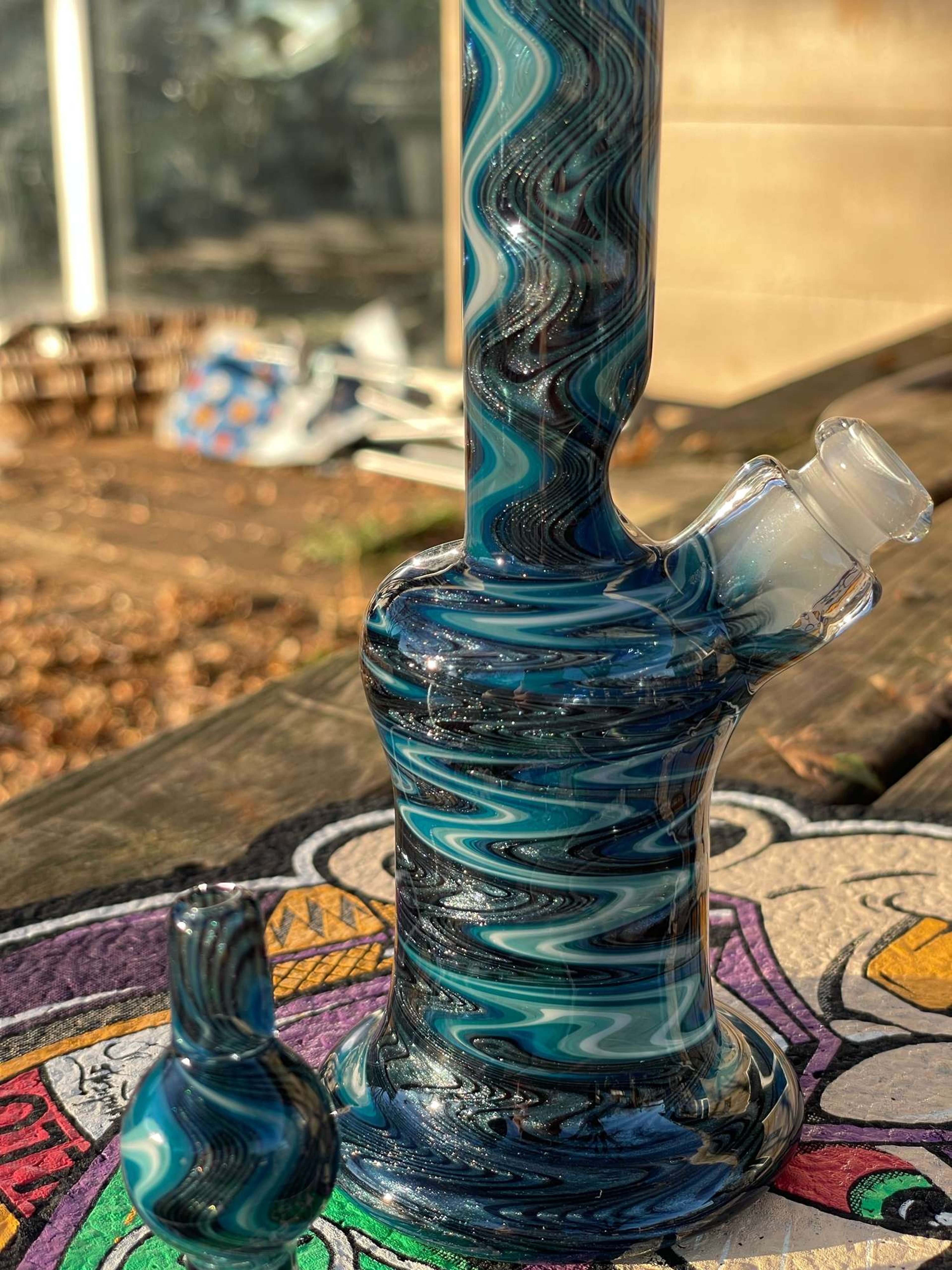 Preview pic of Blueberry 503 mini tube w matching bubble cap