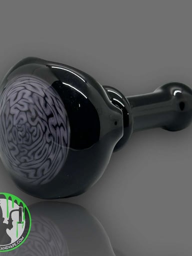Preview pic of Algae - Brain Tech Hand Pipe (Black/Purple)