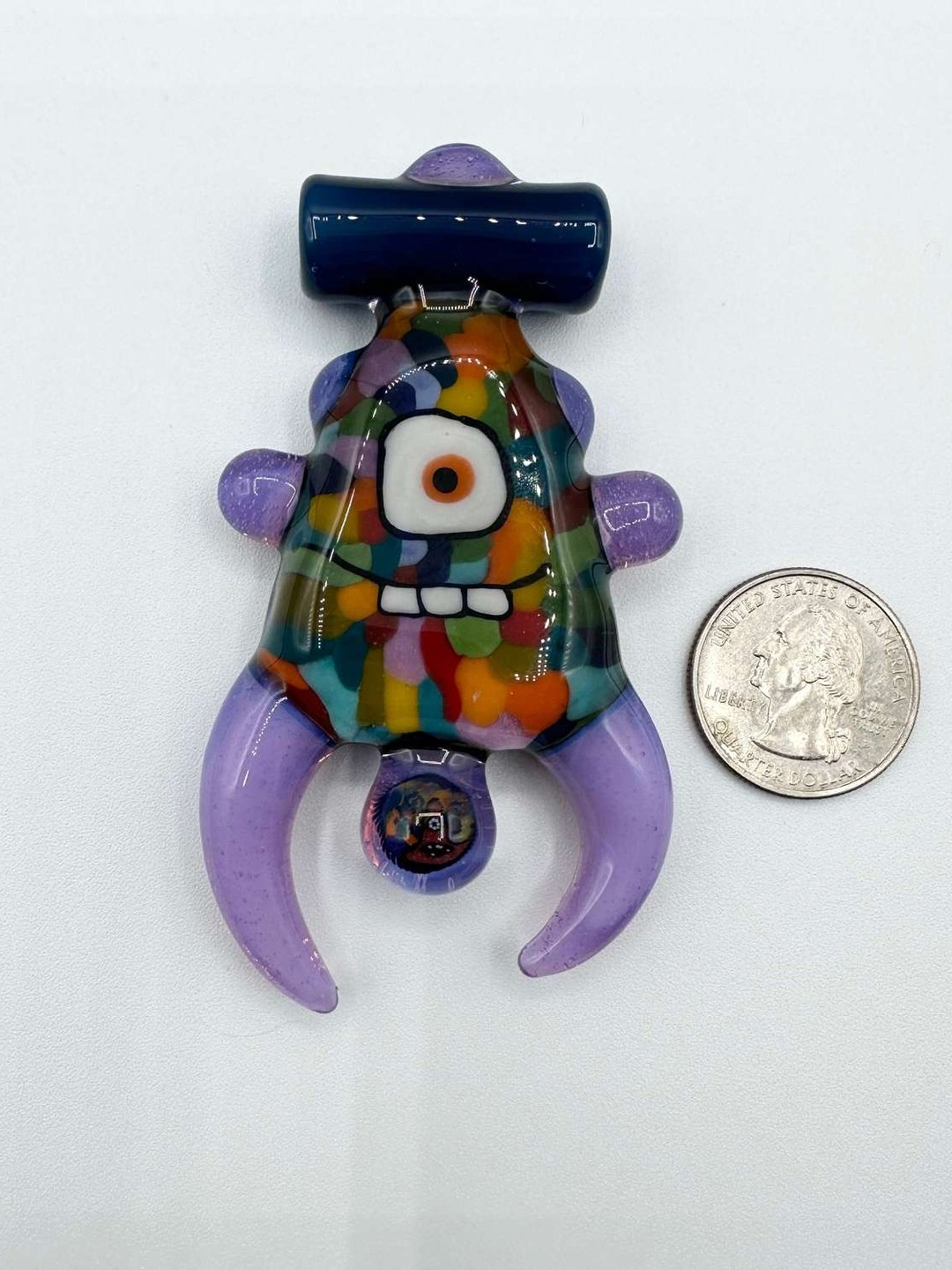 Tfunk Glass Character Pendant with Milli Face Bottom image 0