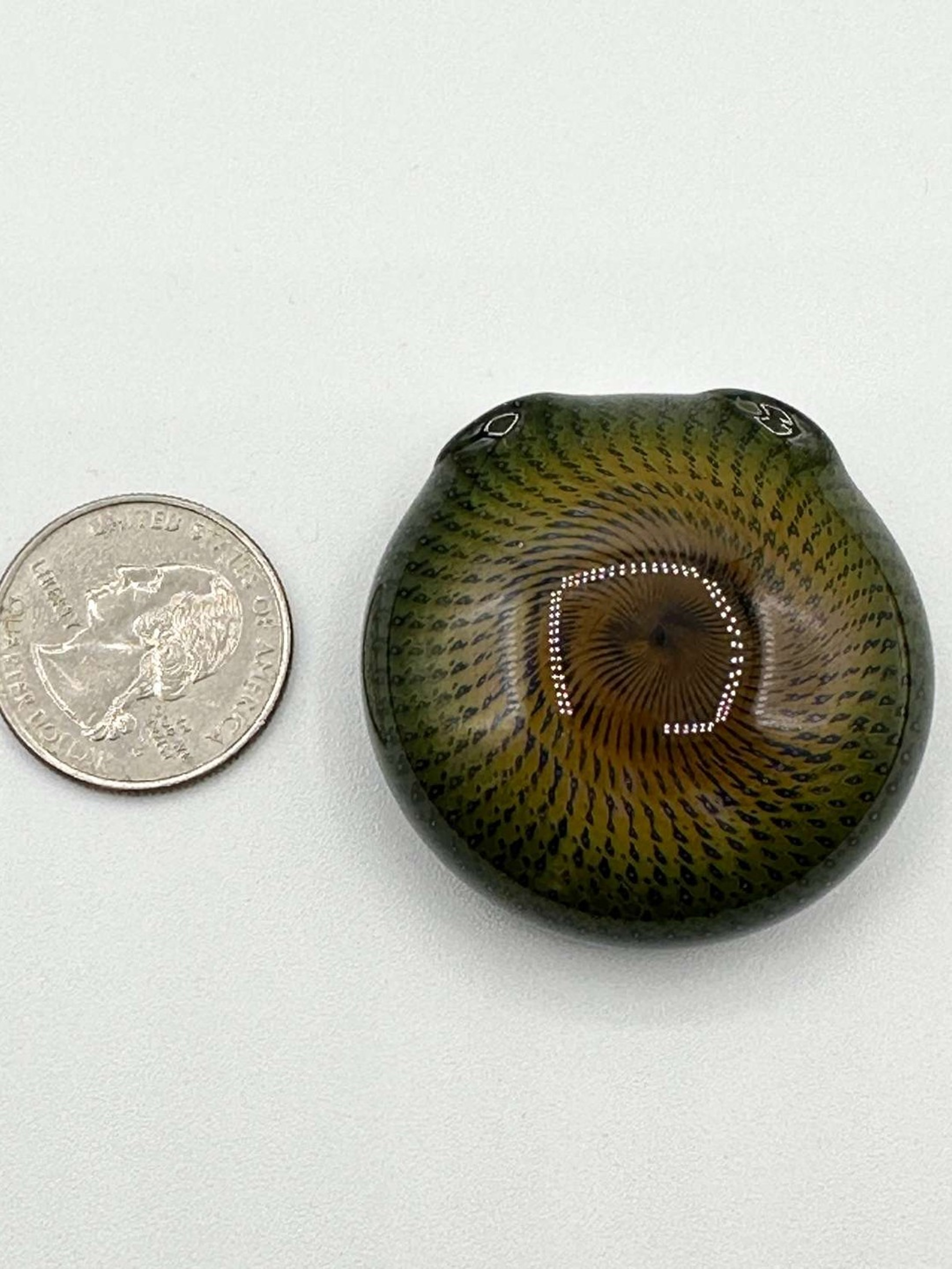 Micro Bubble Fumed Disk Pendant image 0