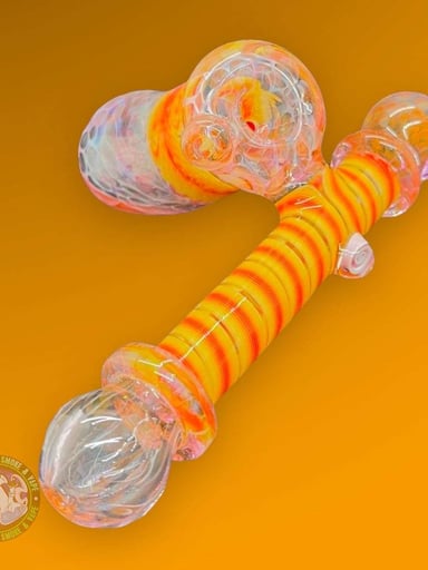 Preview pic of Whitlock Glass - Wig Wag Side Car Dry Hand Pipe