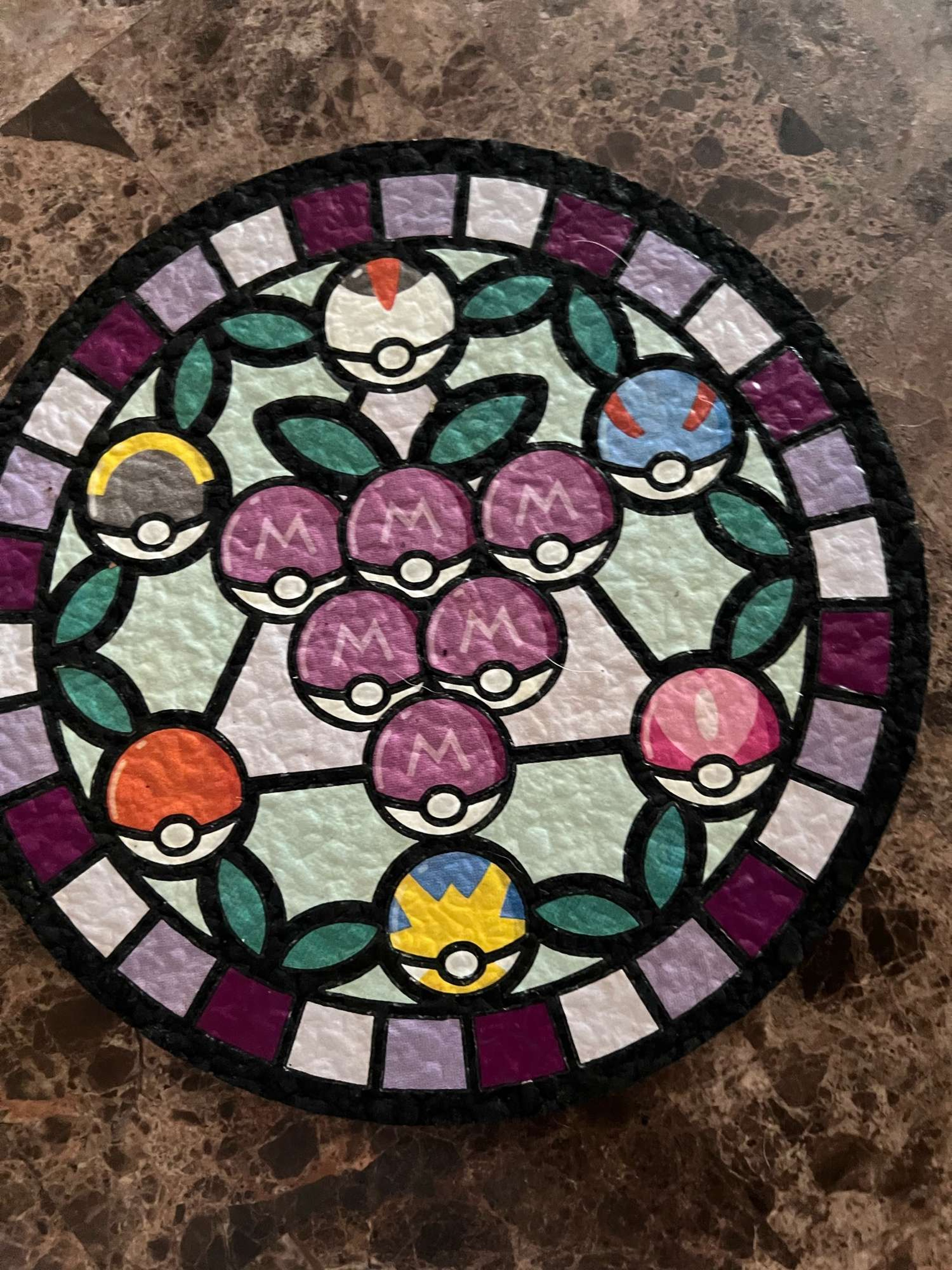 Grape god pokeballs mood mat image 0