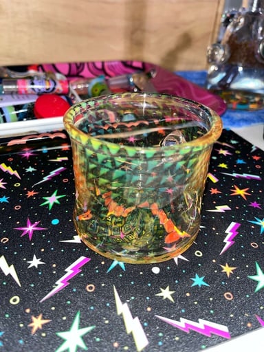 Preview pic of Stoke holographic lowball whiskey glass