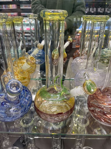 Preview pic of Rasta fumed beaker bong american made