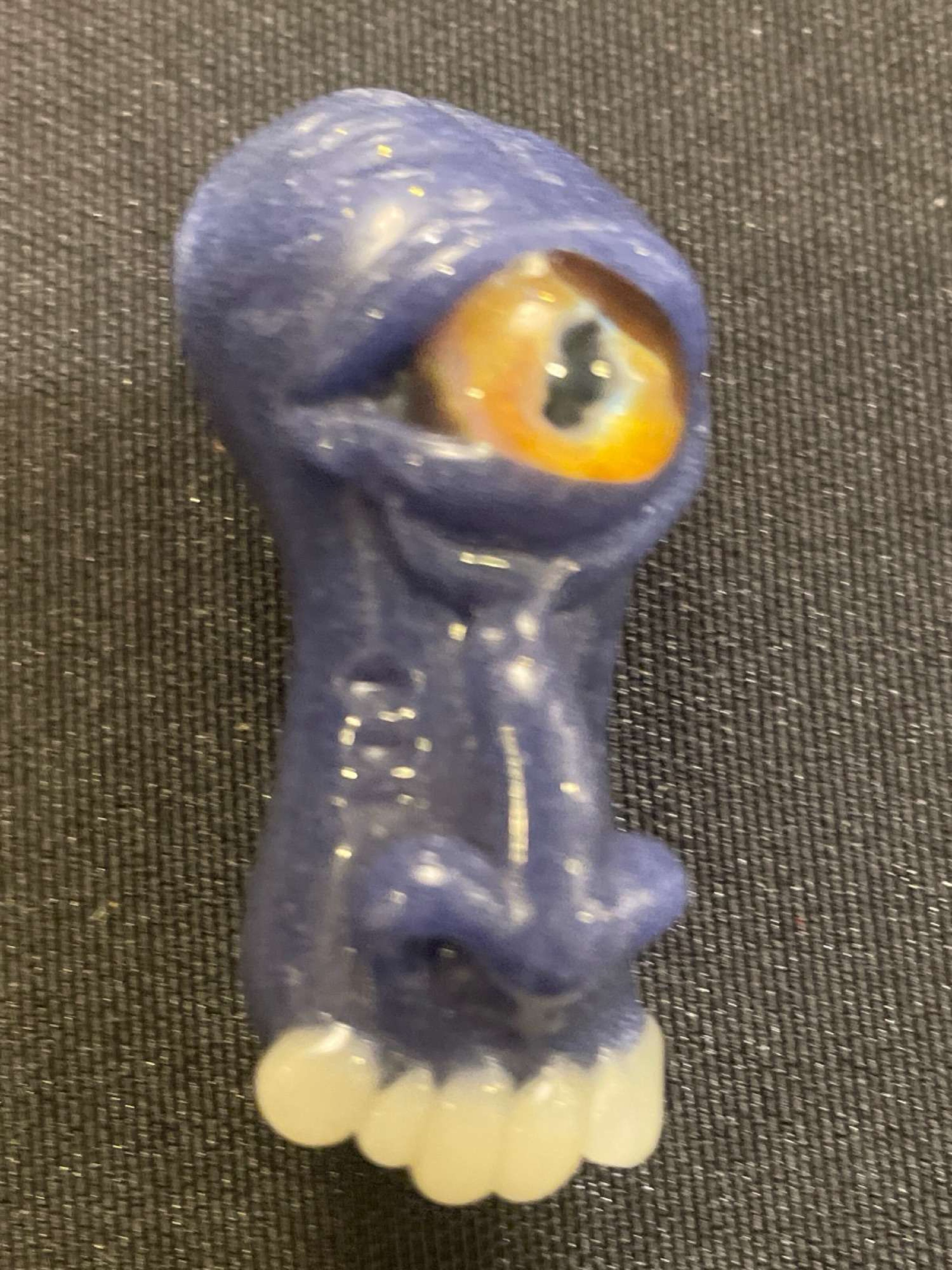 Preview pic of Murf Monster Pendant Glasstronics Purple  