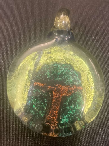 Preview pic of Jes Durfee Boba Fett dichro pendant 