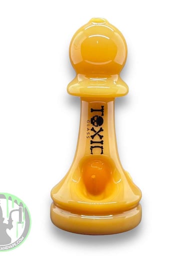 Preview pic of Toxic Glass - Chess Hand Pipe Jade Yellow