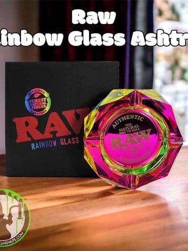 Preview pic of Raw - Rainbow Glass Ashtray