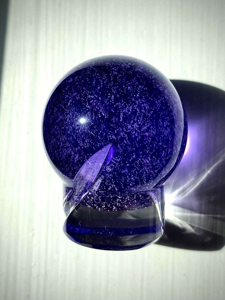 One Trick Pony Glass Purple Spinner Cap