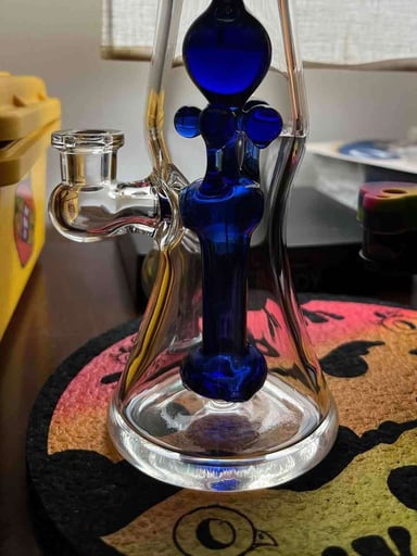 Preview pic of 2018 Cobalt Bluegrass Glass Lamp
