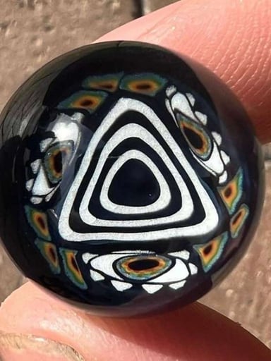 Preview pic of @kevinmurrayglass Milli Slurper Marble UV 20mm (signed & dated) 7/7
