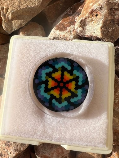 Preview pic of @certo.glass Polished Milli Collector Coin 22mm 3g