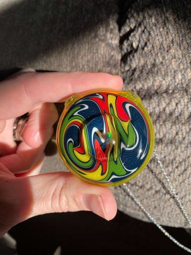 Preview pic of Terps CFL Rasta Wig Wag Opal Pendant