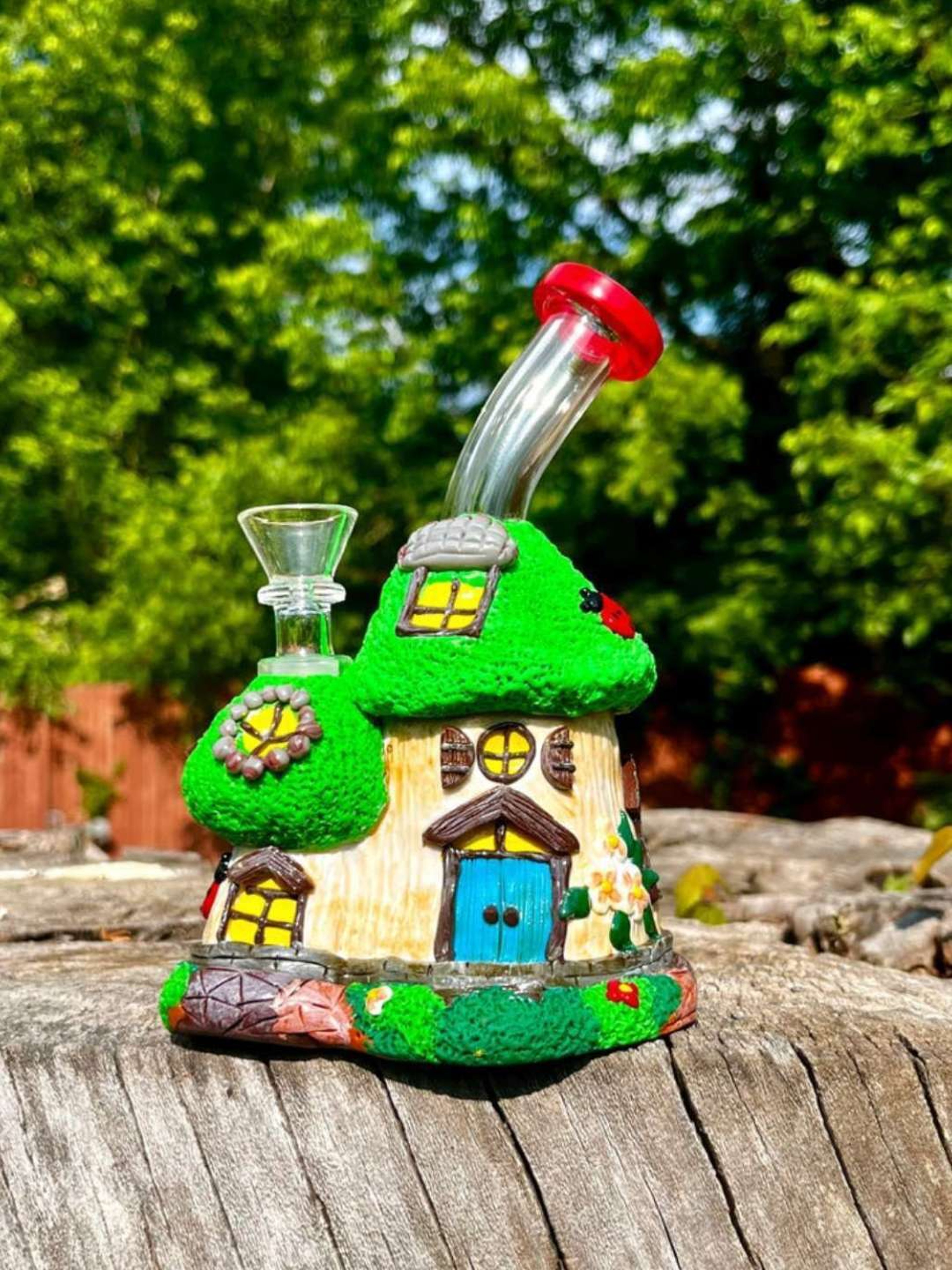 7" Mario House Ceramic Glass Rig image 0