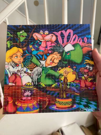 Preview pic of alice in wonderland blotter art  paper
