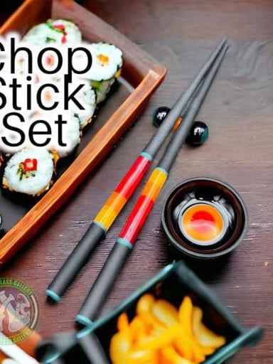 Preview pic of Emily Marie Glass - Chop Stick Set