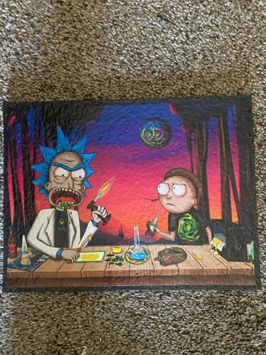 Preview pic of rick and morty puffco mat