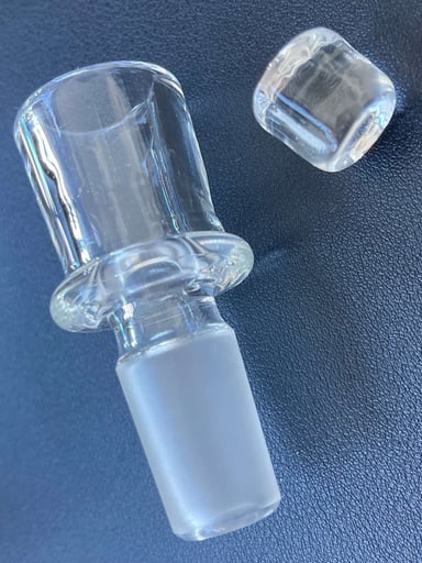 Preview pic of SuperRosinBros 18mm Male NugPlug Clear Bowl w clear plug $75 OBO