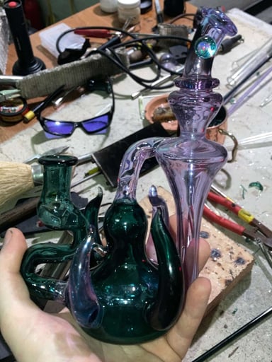 Preview pic of Full Color Recycler With Horns And Opal