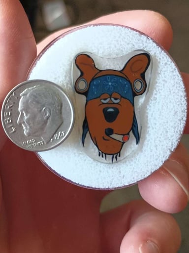 Preview pic of Scooby-Doo murrine coin