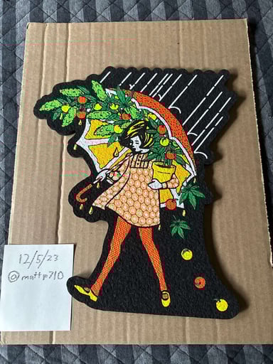 Preview pic of Slinger x lyons “citrus terp girl” moodmat