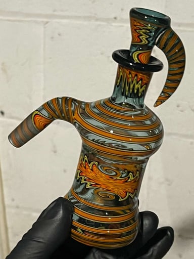 Preview pic of Rickert Glass Fully Worked Dry Catcher and Slide 14mm