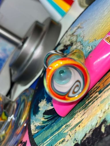 Preview pic of Orian Glass chillum large pack fire ice wig wags