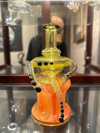 Preview pic of Dorian Aorta V2 Lemon drop and orange Double uptake single drain recycler