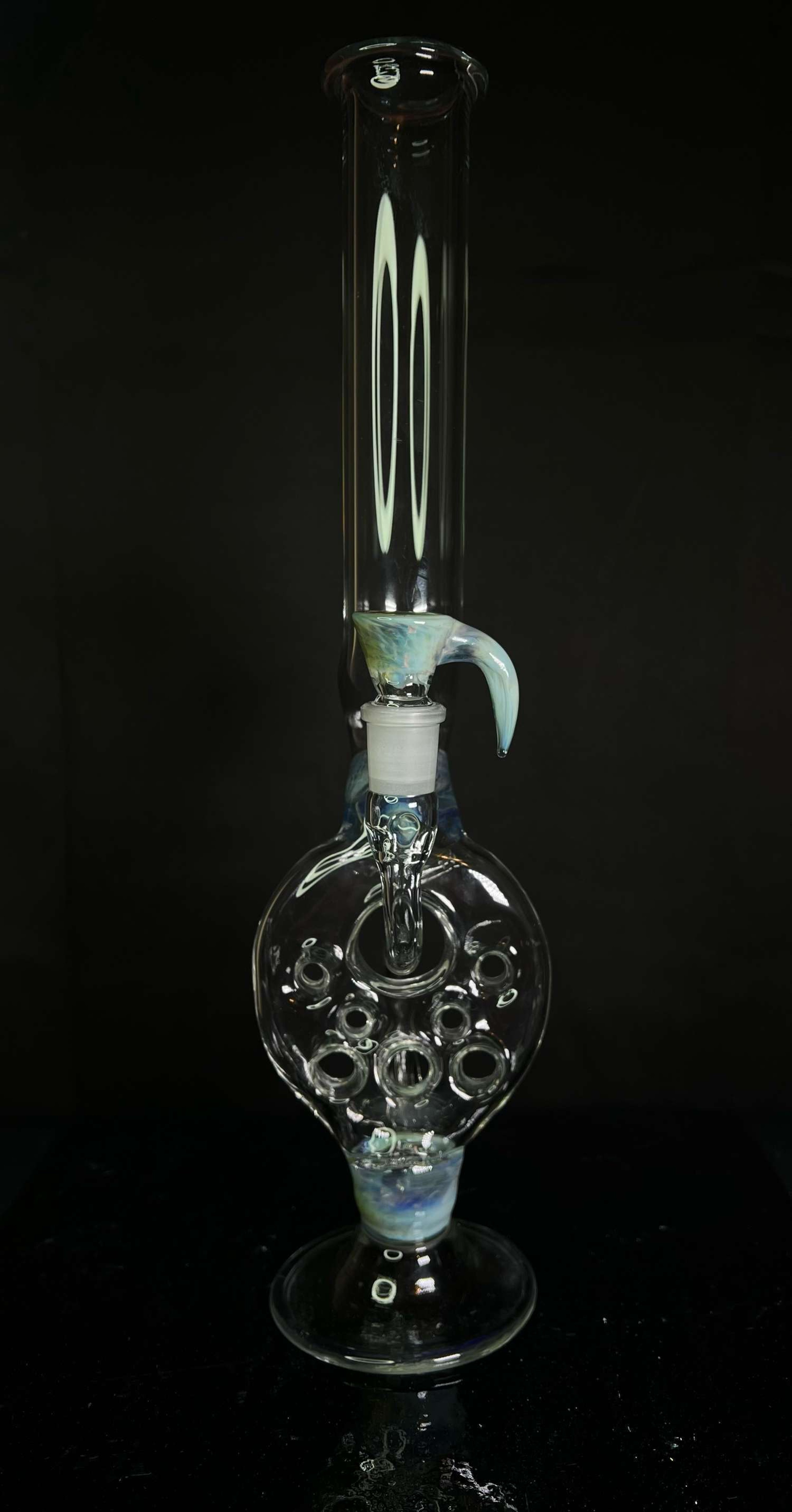 Jake’s Glass Swiss 8 Hole with Case, Ashcatcher & Slide image 0
