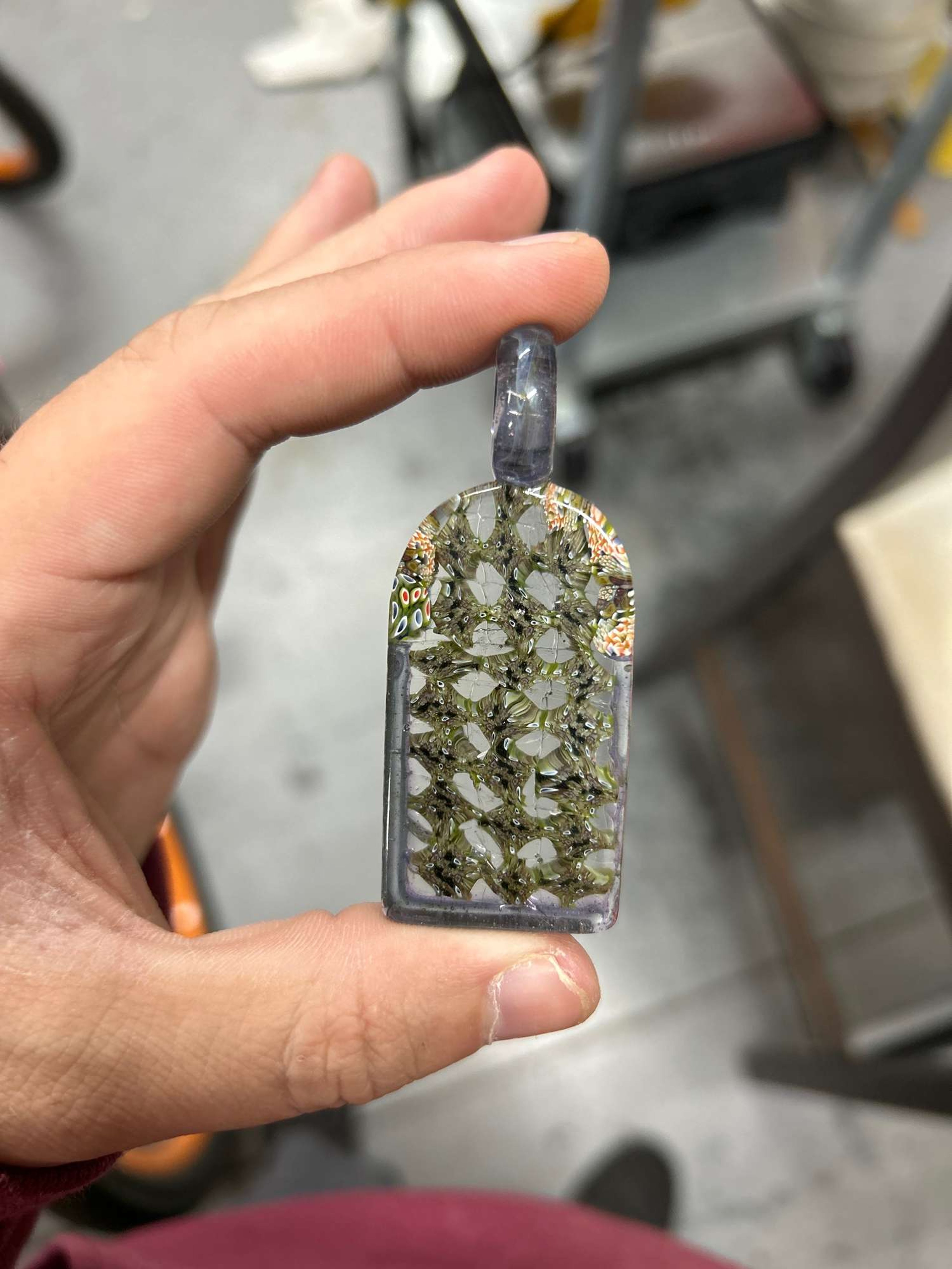 Preview pic of Cathedral window pendant (2nd)