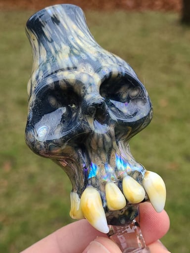 Preview pic of 14mm Heady Skull Slide Surly Glass