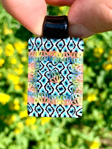 Preview pic of Jeff Heathbar Murrine Tile Pendant