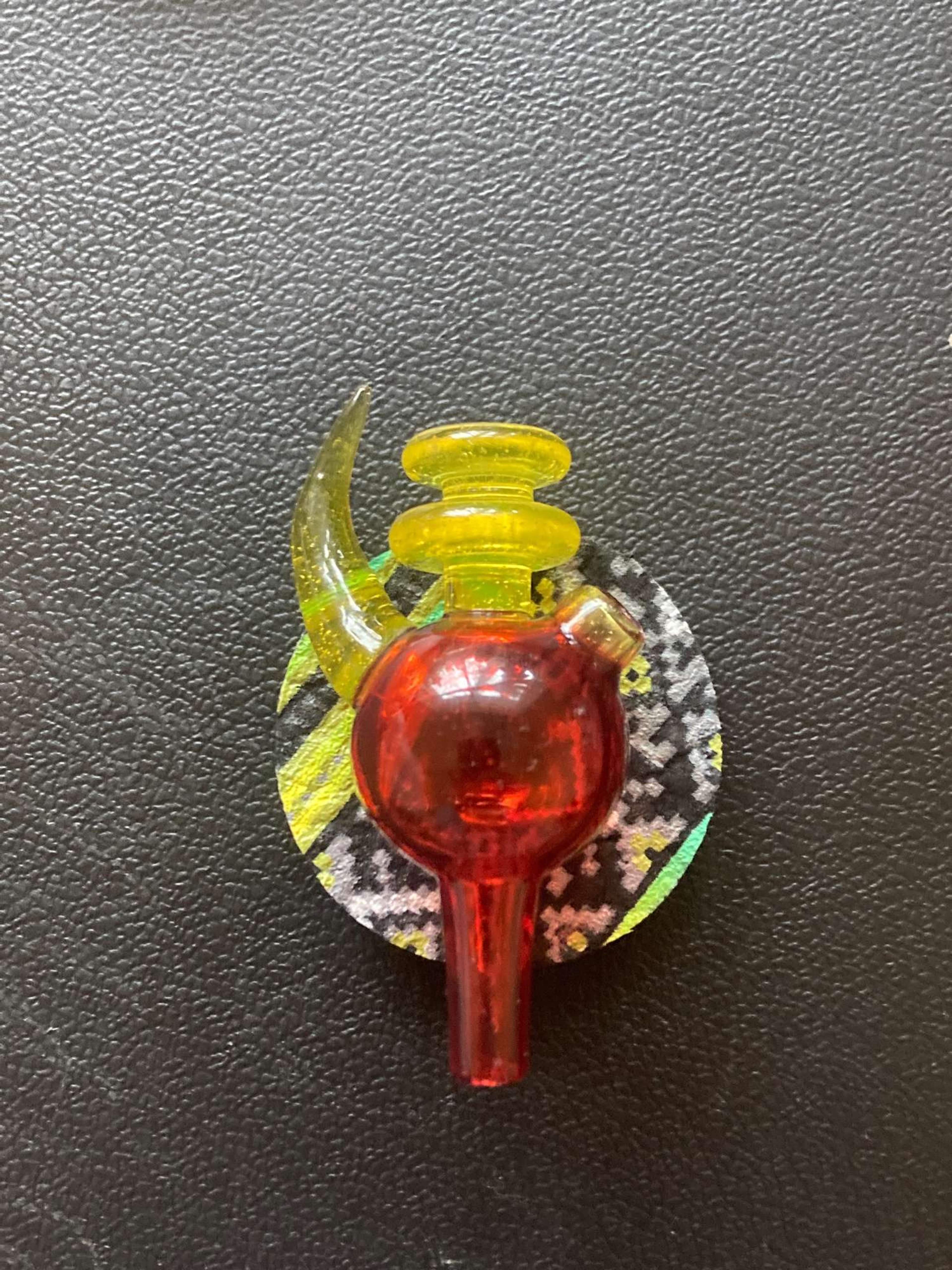 Jcreature carb cap red/yellow image 0