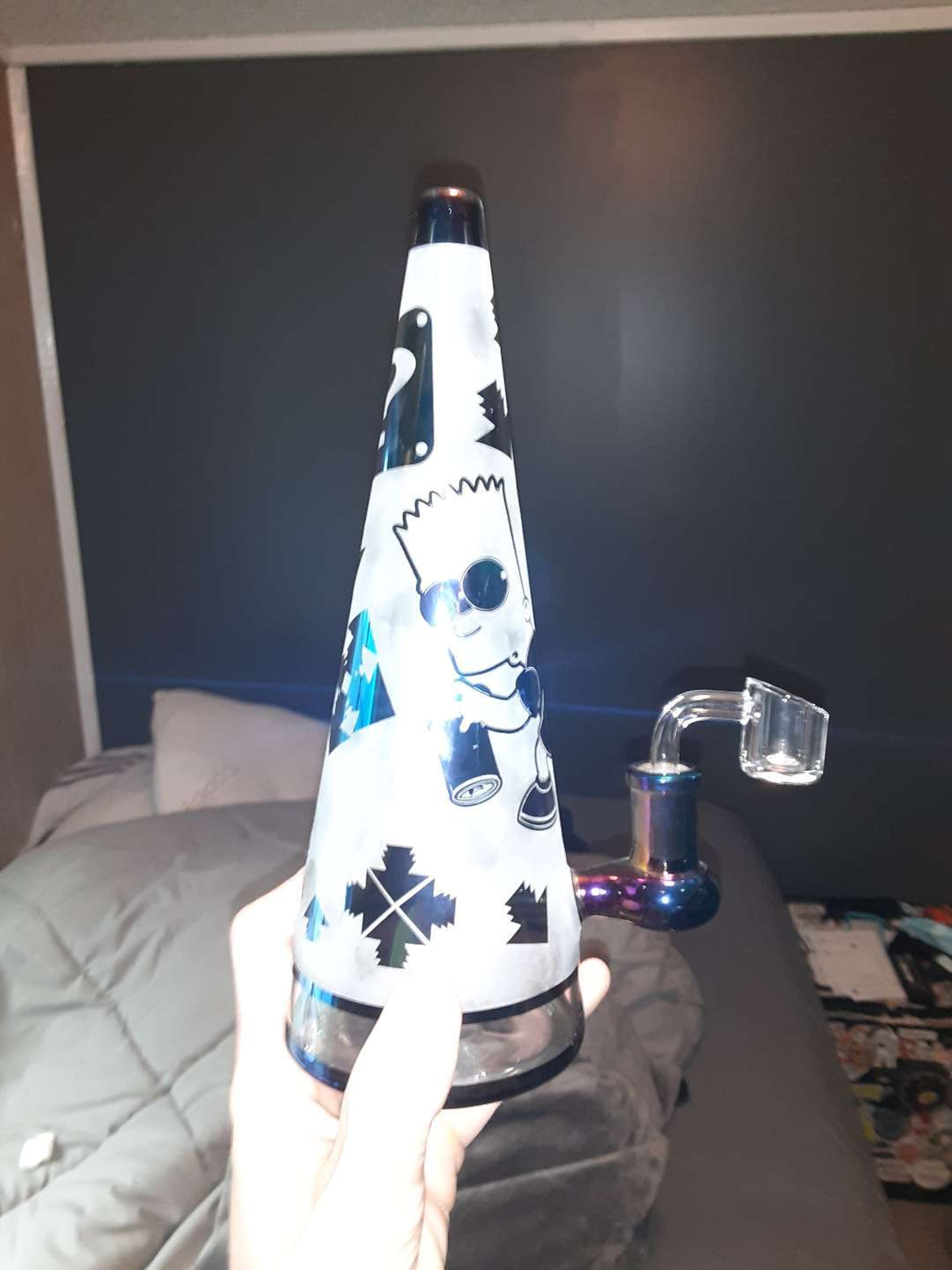 Retro Bart simpson bong/dab rig image 0